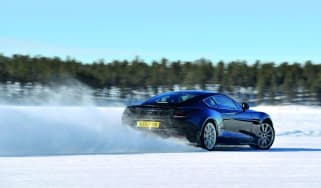 Aston Martin Vanquish winter testing